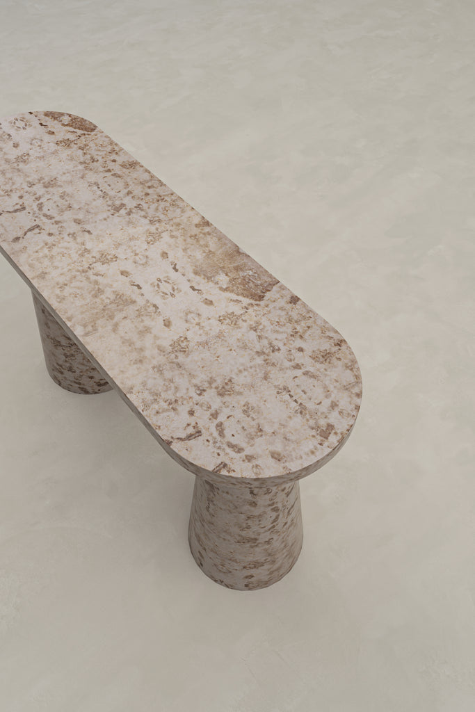 Frankie Console - Crema Marble