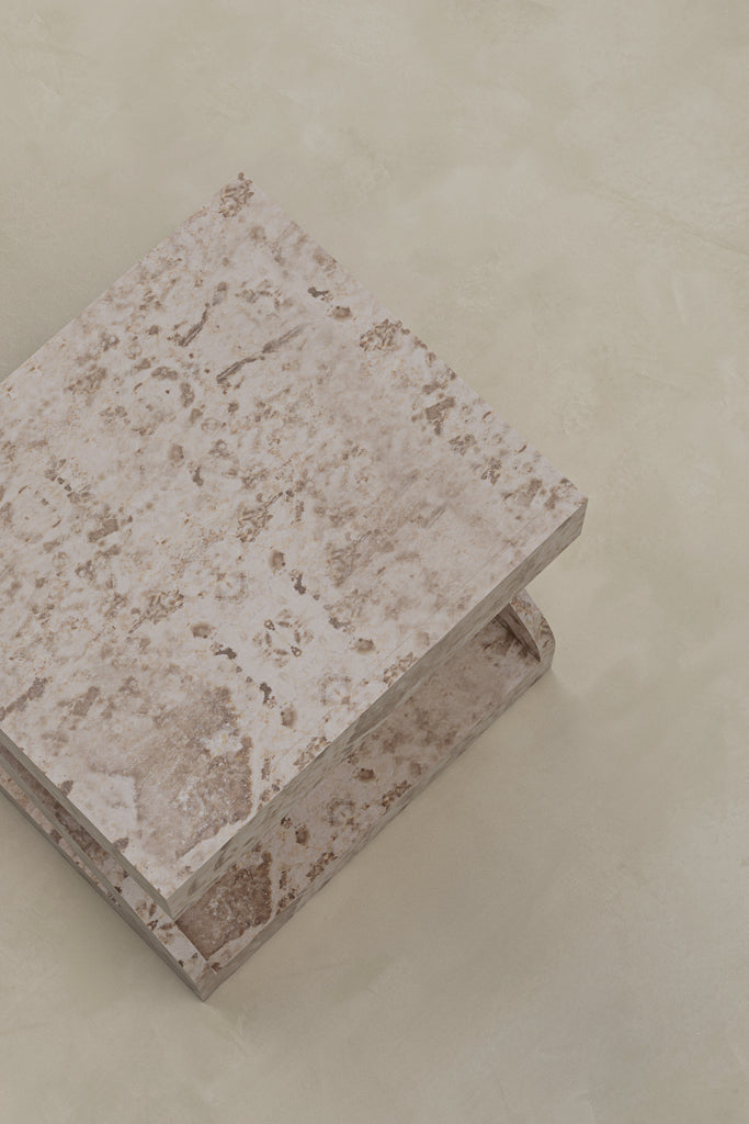 Harry Side Table - Crema Marble