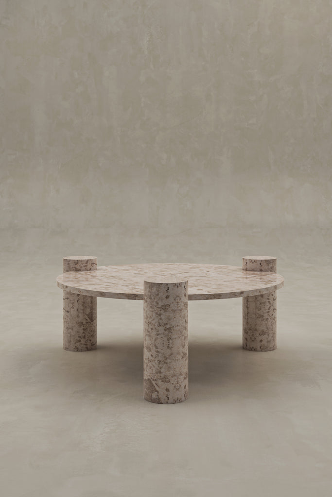 Kahu Coffee Table - Crema Marble