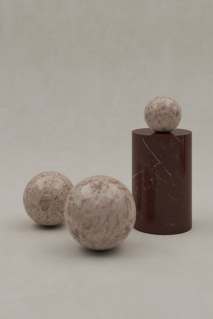 Lakey Side Table - Desert Marble