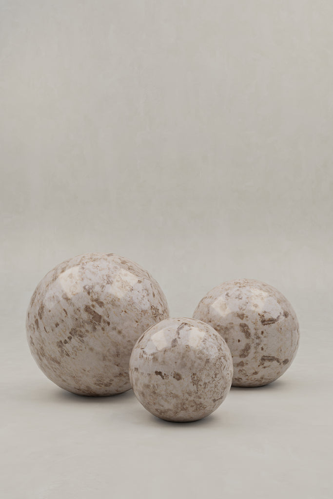 Alfred Sphere Set - Crema Marble