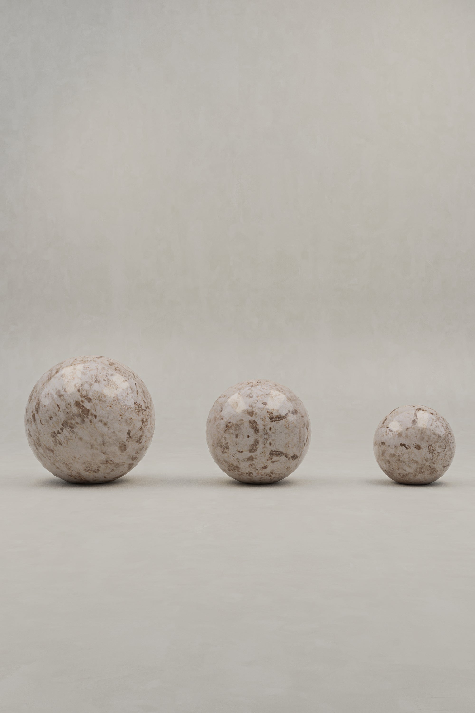 Alfred Sphere Set - Crema Marble