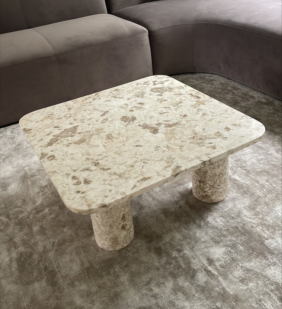 Joni Coffee Table - Crema Marble