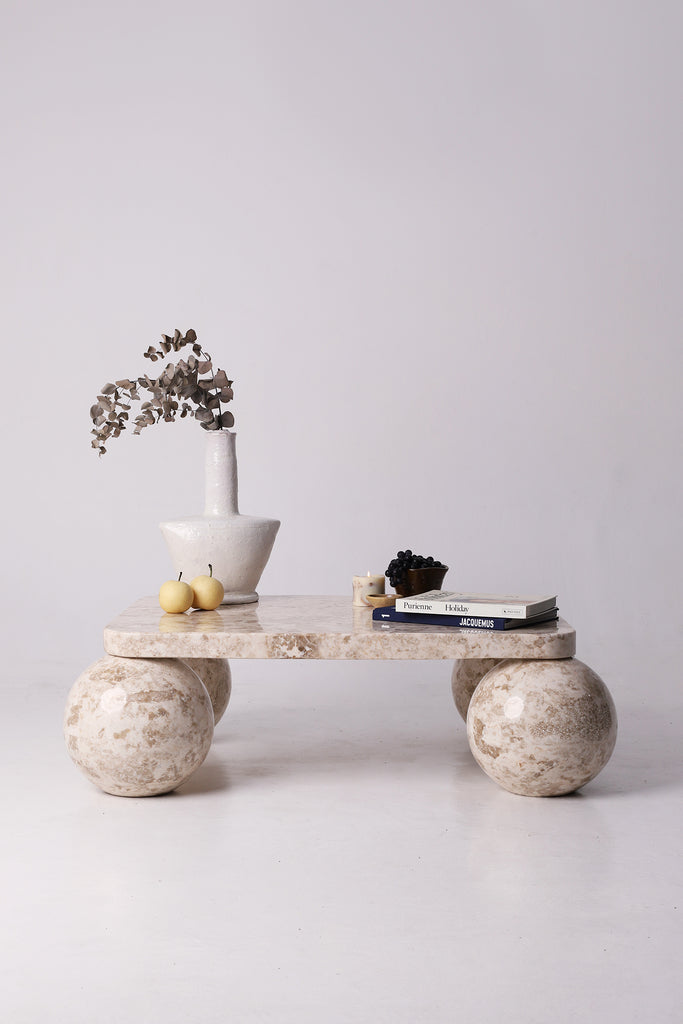 Farrah Coffee Table – Crema Marble
