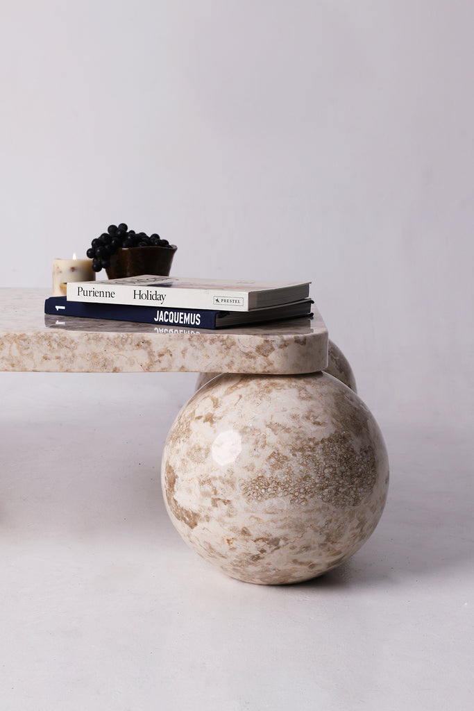 Farrah Coffee Table – Crema Marble