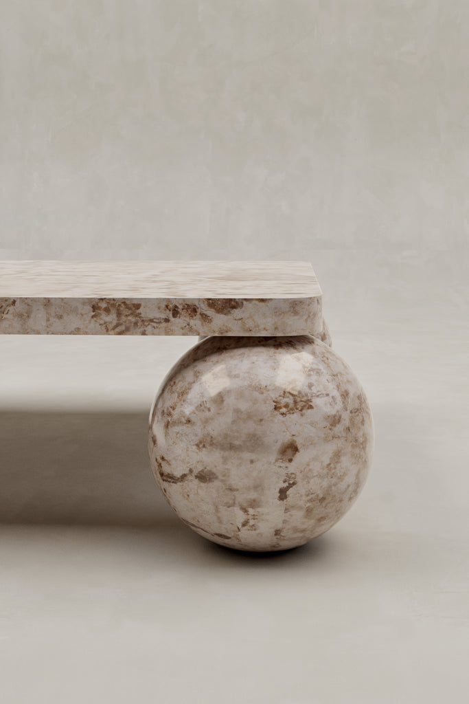 Louie Coffee Table – Crema Marble