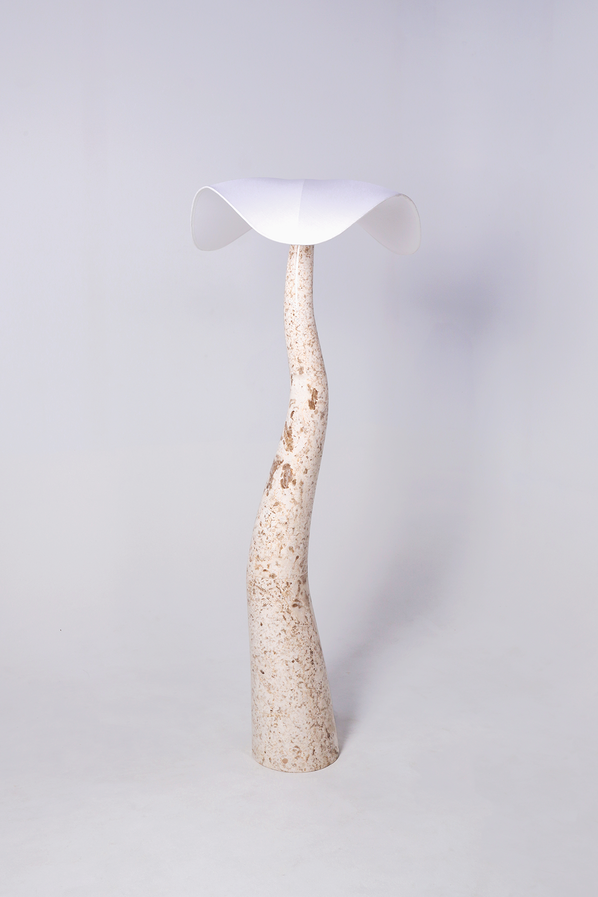 Brigette Floor Lamp - Crema Marble