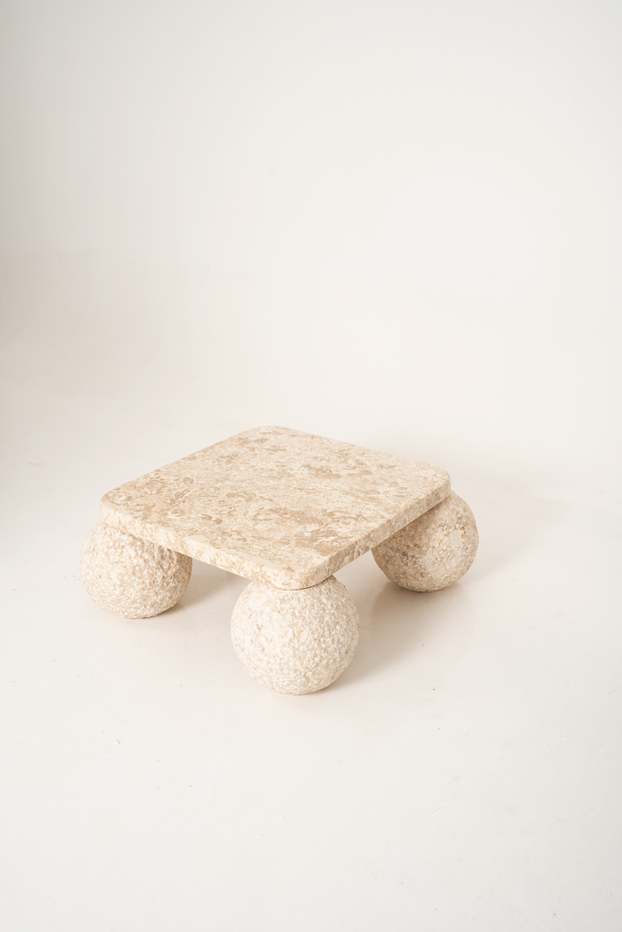 Clarey Coffee Table – Crema Marble