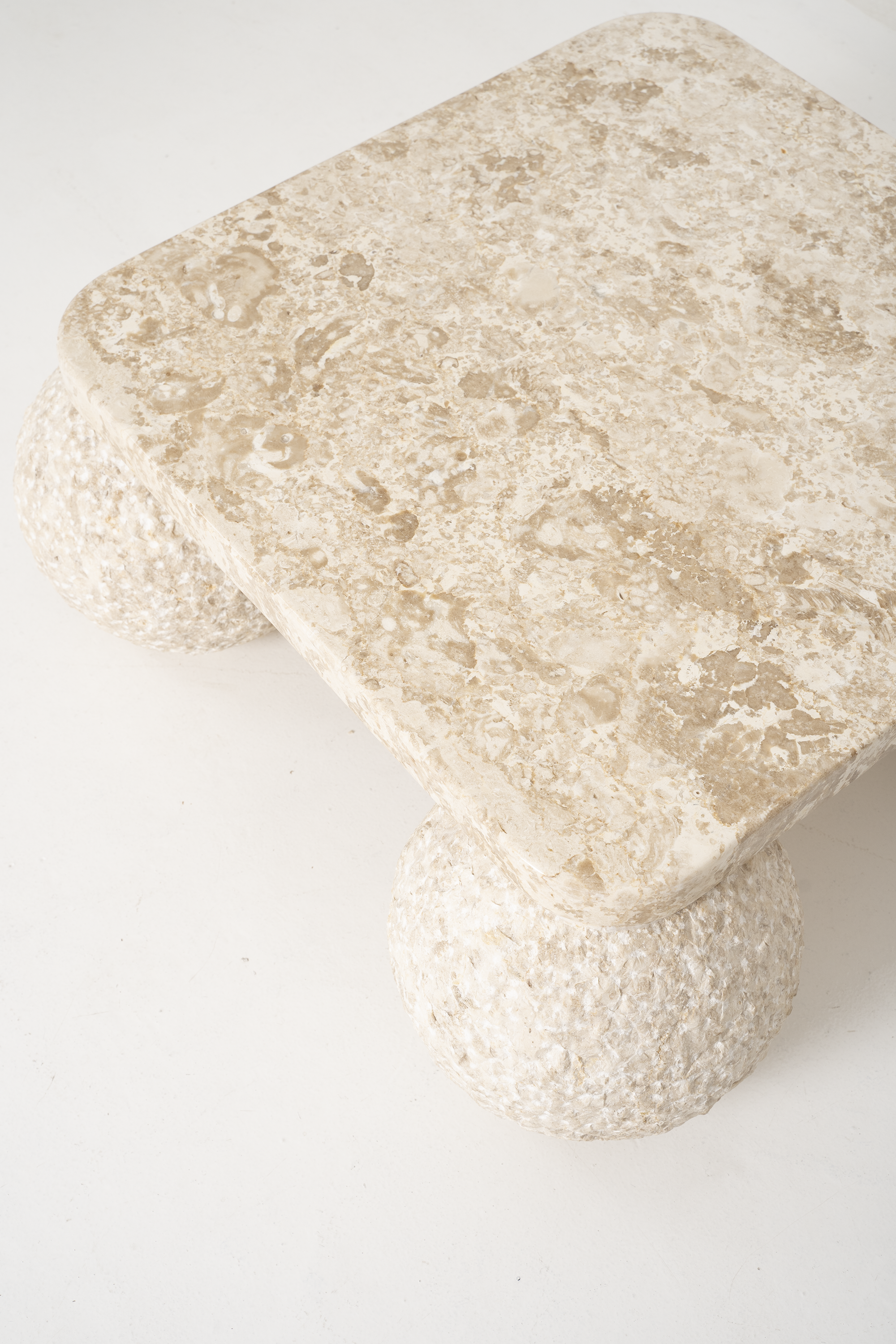 Clarey Coffee Table – Crema Marble