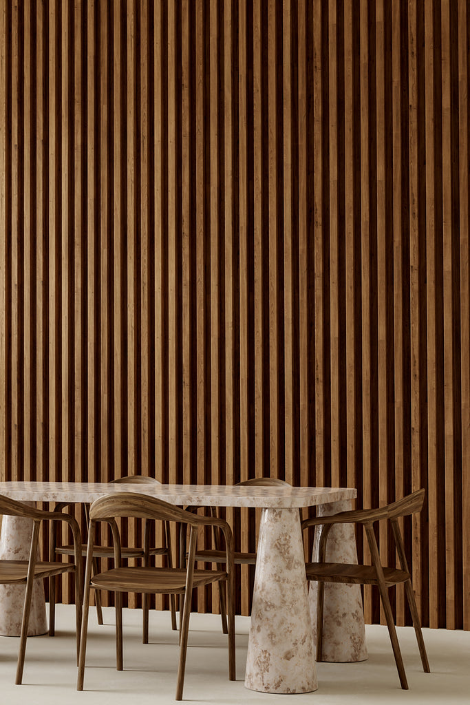 Maia Dining Table – Crema Marble