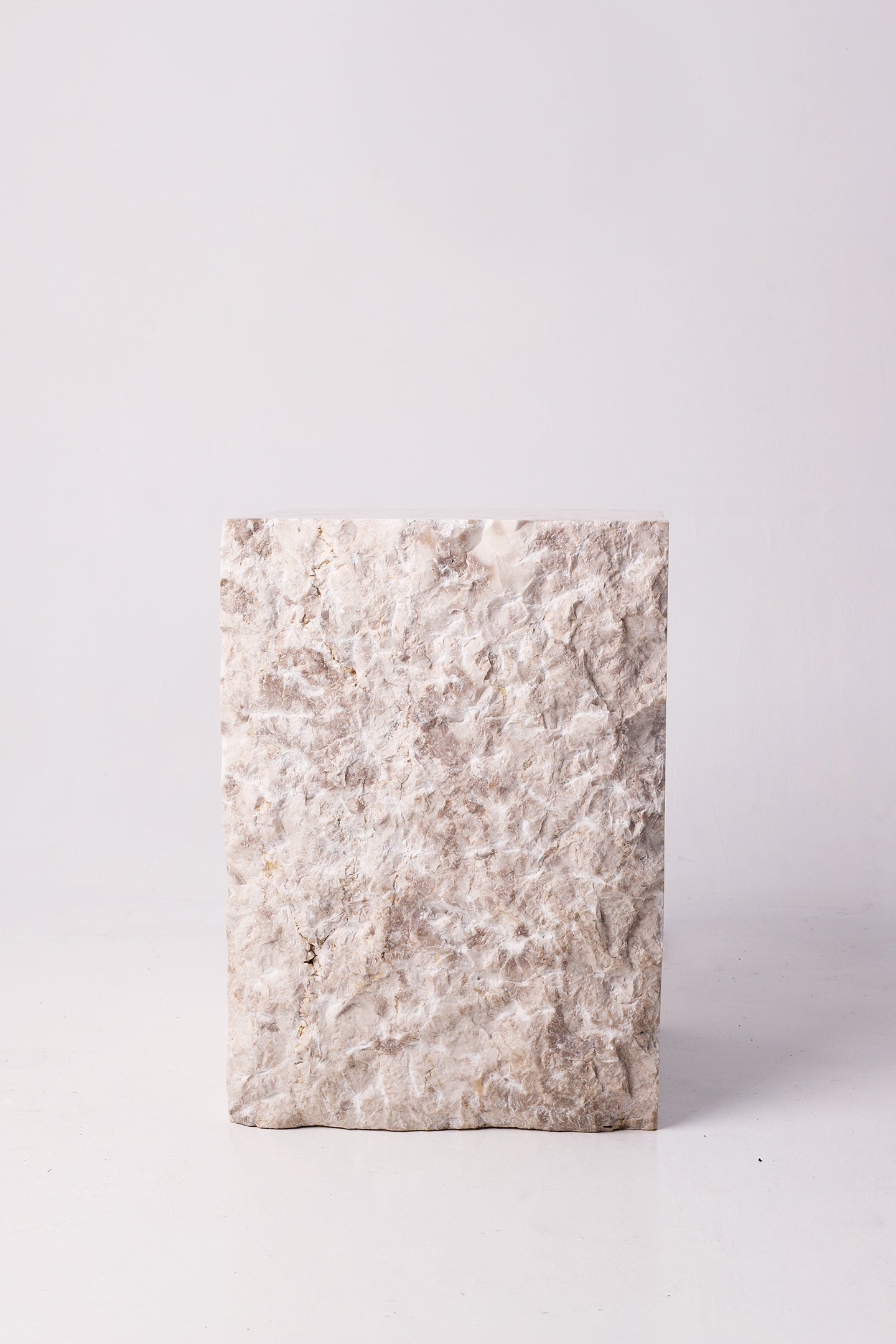 Made to Order | Margaret Statement Plinth - Crema Marble